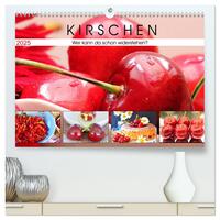 Kirschen. Wer kann da schon widerstehen? (hochwertiger Premium Wandkalender 2025 DIN A2 quer), Kunstdruck in Hochglanz