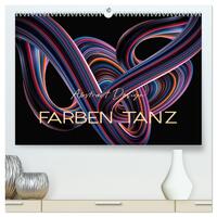 Vorderes Coverbild Farben Tanz Abstract Design (hochwertiger Premium Wandkalender 2025 DIN A2 quer), Kunstdruck in Hochglanz