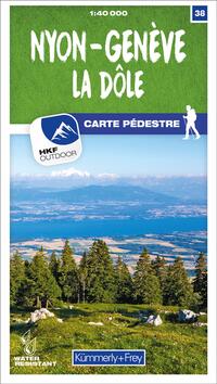 Kümmerly+Frey Wanderkarte 38 Nyon, Genève 1:40.000