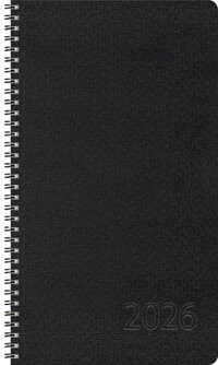 Taschenkalender Wochentimer Small Schwarz 2026
