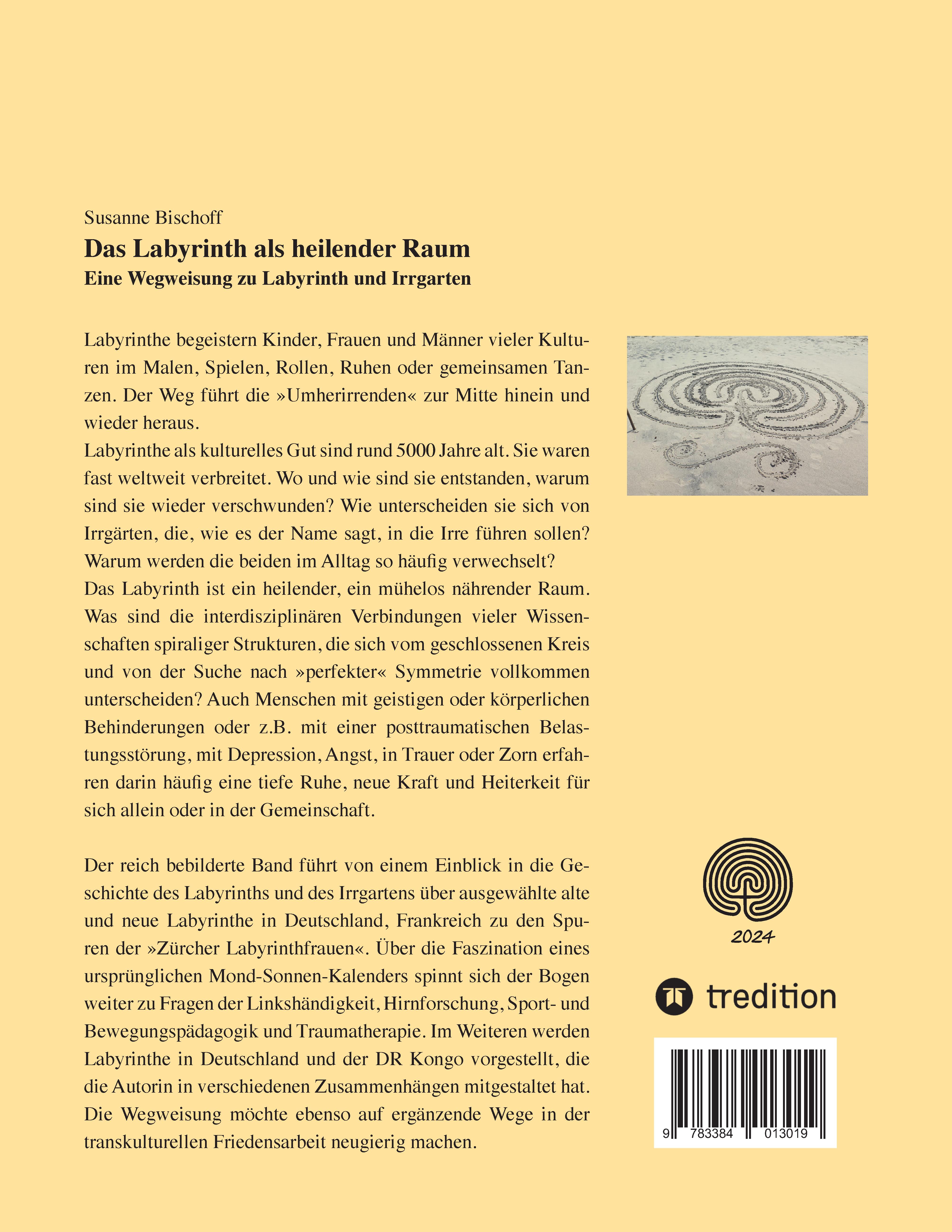 Rückseitencover Das Labyrinth als heilender Raum