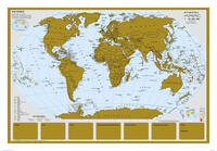 Vorderes Coverbild Scratchmap/Rubbelkarte THE WORLD