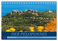 DER PELOPONNES (Tischkalender 2026 DIN A5 quer), CALVENDO Monatskalender