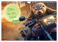 Otter bei der Arbeit (Wandkalender 2026 DIN A4 quer), CALVENDO Monatskalender