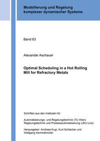 Vorderes Coverbild Optimal Scheduling in a Hot Rolling Mill for Refractory Metals