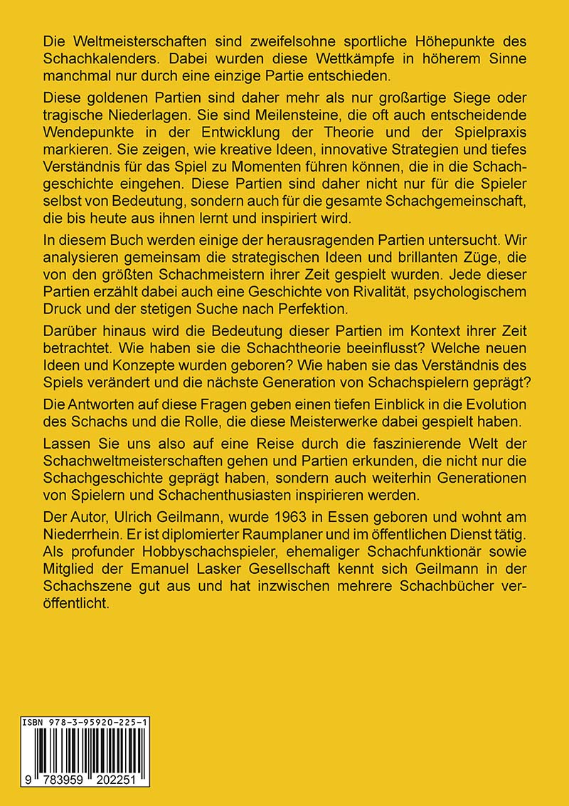 Rückseitencover Goldene Partien
