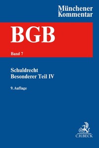 Münchener Kommentar zum Bürgerlichen Gesetzbuch Bd. 7: Schuldrecht -Besonderer Teil IV §§ 705-853, Partnerschaftsgesellschaftsgesetz, Produkthaftungsgesetz
