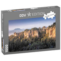 Vorderes Coverbild Puzzle "Sächsische Schweiz - Basteibrücke & Lilienstein"