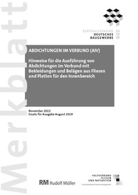 Merkblatt Abdichtungen im Verbund 2022-11