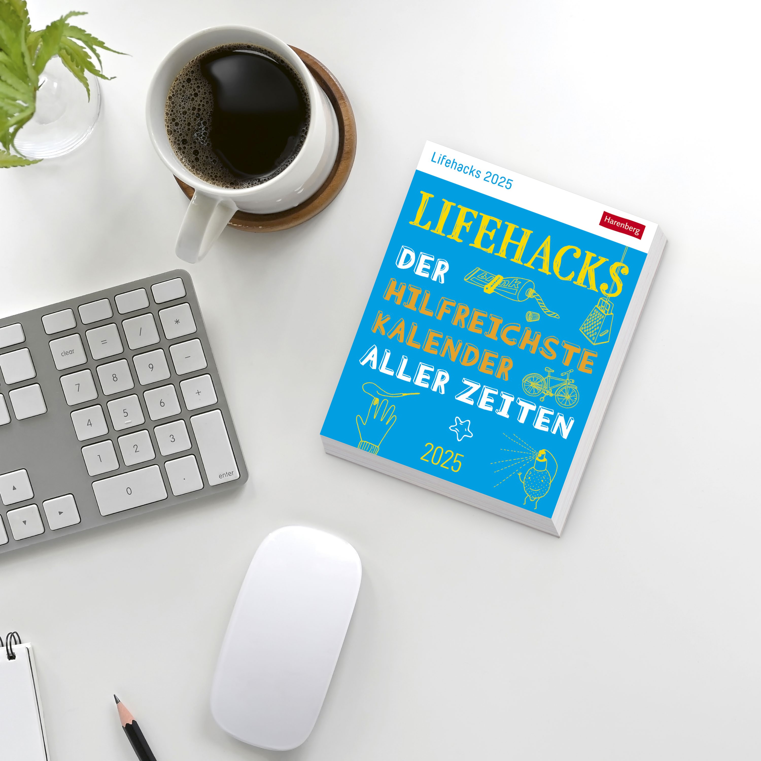 Lifehacks Tagesabreißkalender 2025 - Der hilfreichste Kalender aller Zeiten