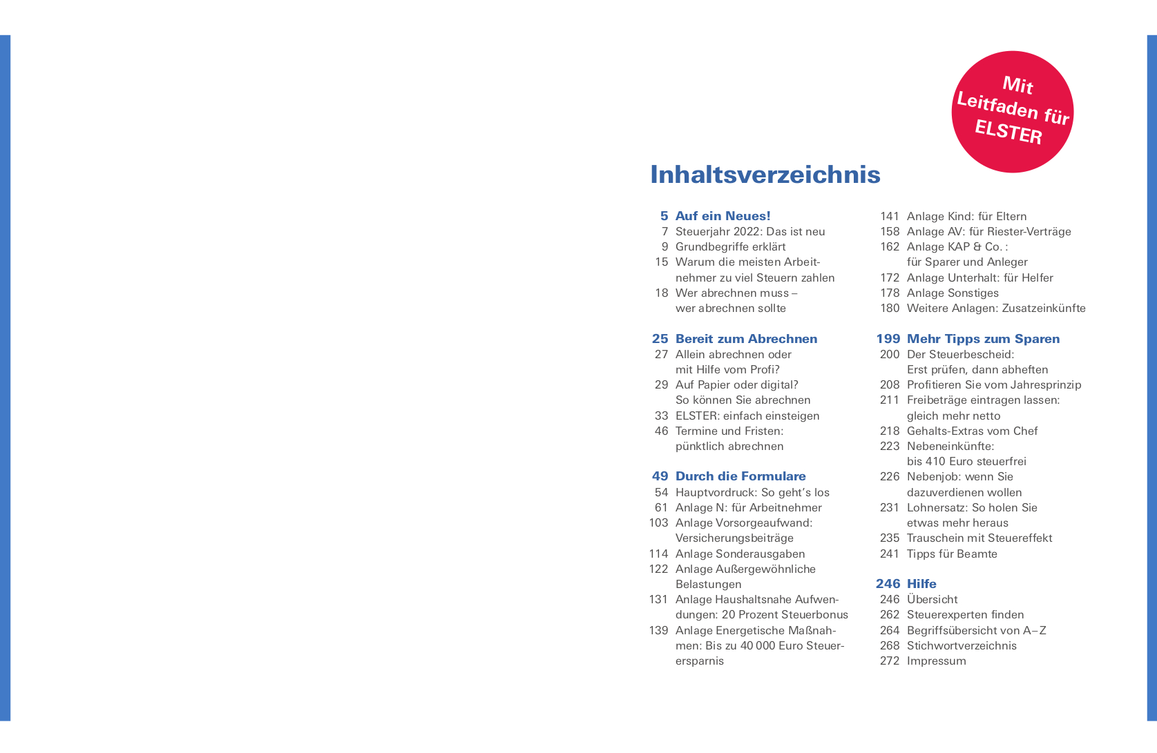 Beispielinhalt (Bild) Steuererklärung 2022/2023 - Arbeitnehmer, Beamte