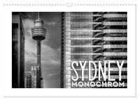 SYDNEY Monochrom (Wandkalender 2025 DIN A3 quer), CALVENDO Monatskalender