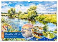 Havelland Flair - Immer in Flussnähe (Wandkalender 2026 DIN A2 quer), CALVENDO Monatskalender