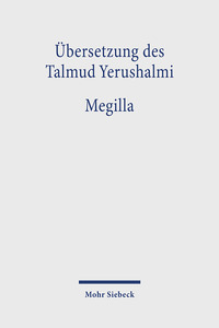 Vorderes Coverbild Übersetzung des Talmud Yerushalmi