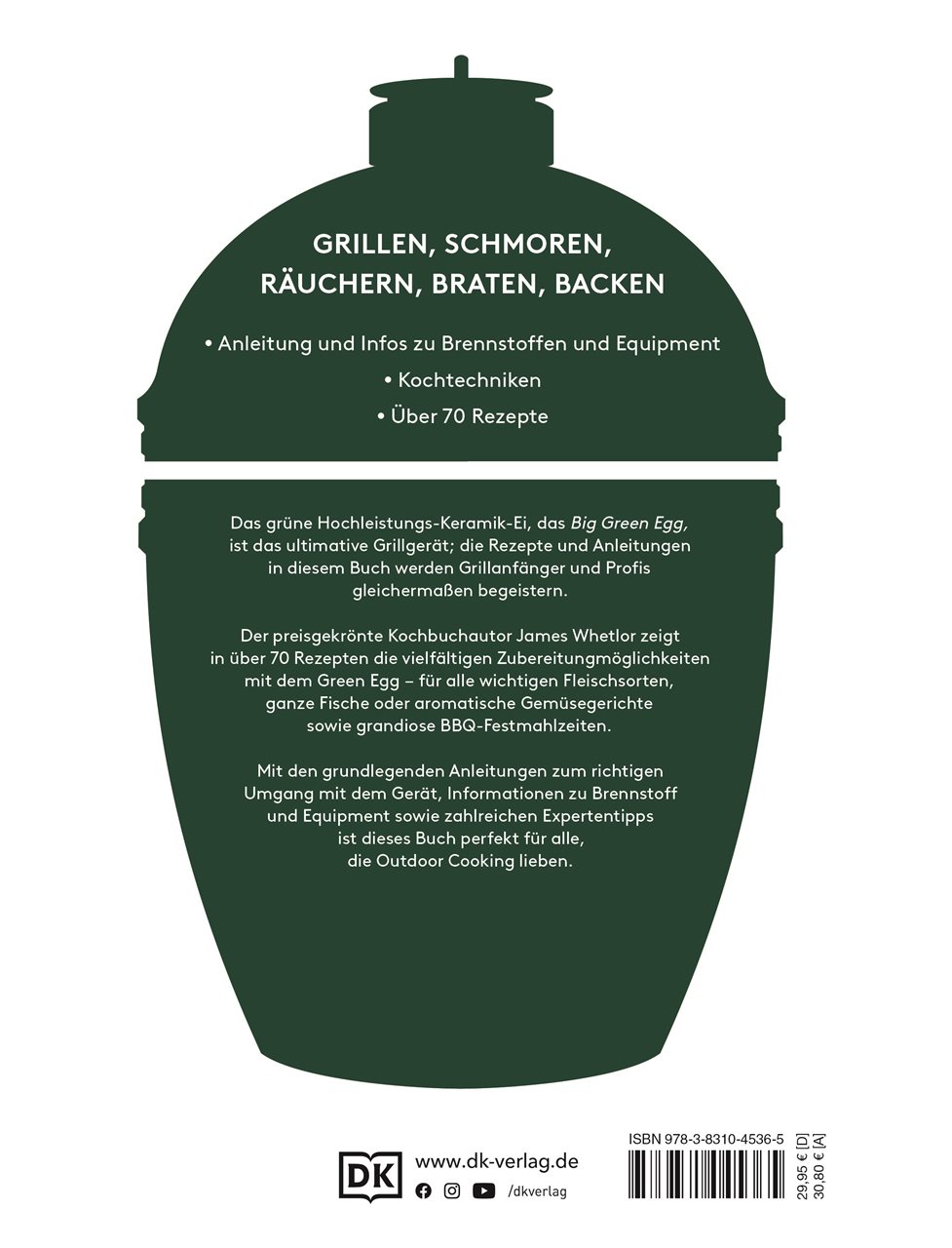 Rückseitencover Kochen mit dem Big Green Egg