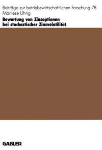Vorderes Coverbild Bewertung von Zinsoptionen bei stochastischer Zinsvolatilität