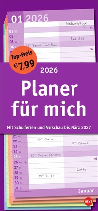 Vorderes Coverbild Basic Planer für mich 2026