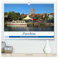 Parchim - Idyllische Kleinstadt an der Elde (hochwertiger Premium Wandkalender 2026 DIN A2 quer), Kunstdruck in Hochglanz