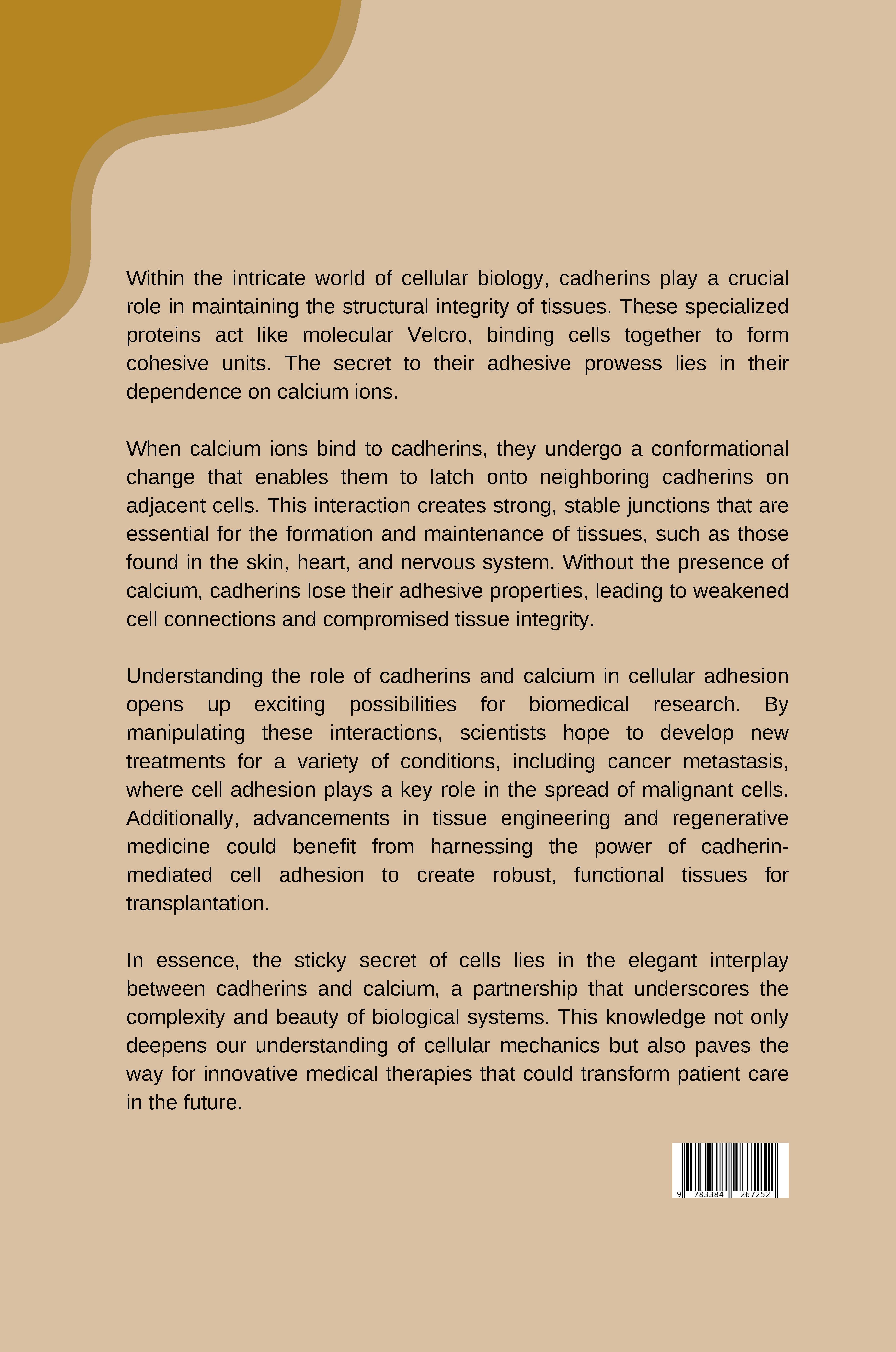 Rückseitencover Calcium, Cadherins, and Cell Adhesion: A Three-Way Dance