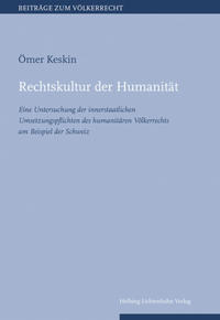 Vorderes Coverbild Rechtskultur der Humanität