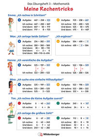 Das Übungsheft Mathematik 3 – Poster Meine Rechentricks