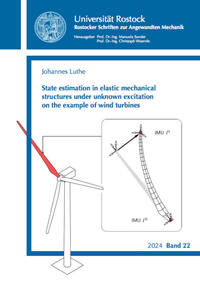 State estimation in elastic mechanical structures under unknown excitation on the example of wind turbines