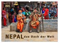 Nepal - das Dach der Welt (Wandkalender 2025 DIN A2 quer), CALVENDO Monatskalender