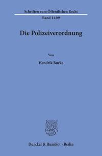 Vorderes Coverbild Die Polizeiverordnung.