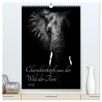 Charakterköpfe aus der Welt der Tiere (hochwertiger Premium Wandkalender 2025 DIN A2 hoch), Kunstdruck in Hochglanz