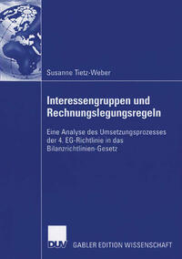 Vorderes Coverbild Interessengruppen und Rechnungslegungsregeln