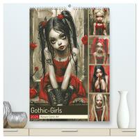 Gothic-Girls. Bizzare Comic-Art (hochwertiger Premium Wandkalender 2025 DIN A2 hoch), Kunstdruck in Hochglanz