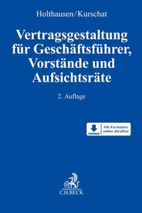 Vorderes Coverbild Vertragsgestaltung Geschäftsführer, Vorstände, Aufsichtsräte