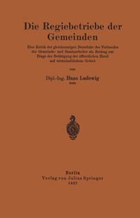 Die Regiebetriebe der Gemeinden