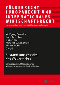 Vorderes Coverbild Bestand und Wandel des Völkerrechts