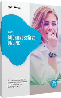 Vorderes Coverbild Haufe Buchungssätze Online