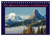 Die Alpen im Herzen von Österreich (Tischkalender 2026 DIN A5 quer), CALVENDO Monatskalender