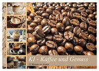 KI - Kaffee und Genuss 12 Monate im Aroma (Tischkalender 2026 DIN A5 quer), CALVENDO Monatskalender