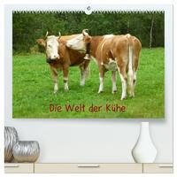 Die Welt der Kühe (hochwertiger Premium Wandkalender 2026 DIN A2 quer), Kunstdruck in Hochglanz