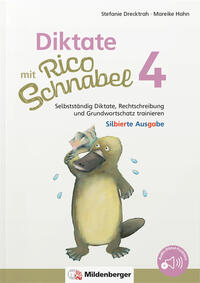Vorderes Coverbild Diktate mit Rico Schnabel, Klasse 4 - silbierte Ausgabe