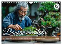 Vorderes Coverbild Bonsai meditativ (Wandkalender 2026 DIN A4 quer), CALVENDO Monatskalender