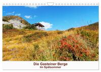 Die Gasteiner Berge Im Spätsommer (Wandkalender 2026 DIN A4 quer), CALVENDO Monatskalender