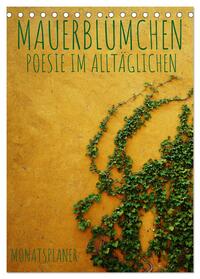 Vorderes Coverbild Mauerblümchen - Poesie im Alltäglichen als Monatsplaner (Tischkalender 2025 DIN A5 hoch), CALVENDO Monatskalender