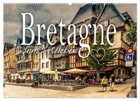 Bretagne zum Verlieben (Wandkalender 2025 DIN A2 quer), CALVENDO Monatskalender