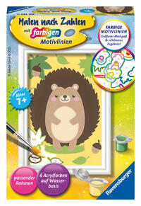 CreArt, Malen nach Zahlen Kinder - Kleiner Igel