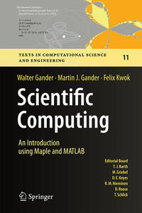 Vorderes Coverbild Scientific Computing - An Introduction using Maple and MATLAB