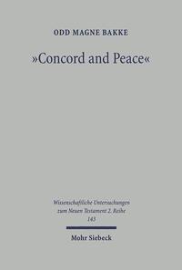 Concord and Peace