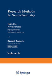 Vorderes Coverbild Research Methods in Neurochemistry