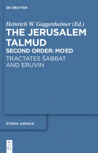 Vorderes Coverbild Tractates Šabbat and ‘Eruvin