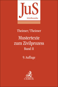 Mustertexte zum Zivilprozess Band II: Besondere Verfahren erster und zweiter Instanz, Relationstechnik