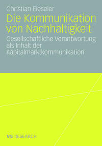 Vorderes Coverbild Die Kommunikation von Nachhaltigkeit